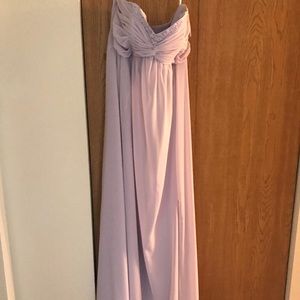 David’s Bridal Lilac Bridesmaid Dress